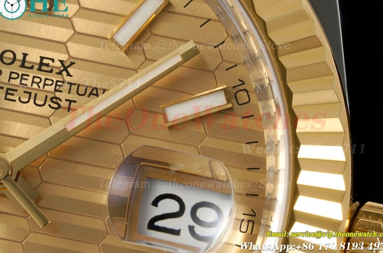 Datejust Jub 126333 YG Textured SH3235 Gold SS 41mm Dial Clean 0208